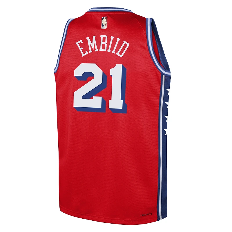 Maillot Jordan Brand Joel Embiid Swingman pour jeune des Philadelphia 76ers - Édition Statement