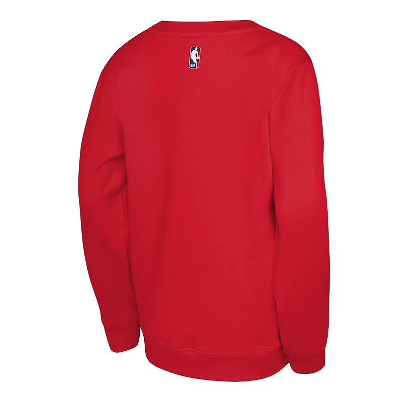 Youth Jordan Brand Red Philadelphia 76ers Courtside Statement Edition Sweatshirt