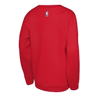Youth Jordan Brand Red Philadelphia 76ers Courtside Statement Edition Sweatshirt