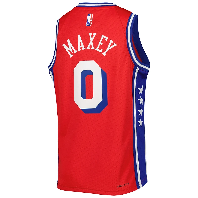 Maillot Swingman des Philadelphia 76ers Jordan Brand Tyrese Maxey pour jeune - Statement Edition