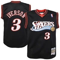 Maillot Swingman Road Mitchell & Ness pour enfant Allen Iverson, noir, Philadelphia 76ers, saison 2000-2001