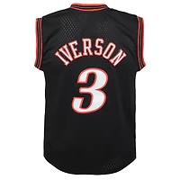 Maillot Swingman Road Mitchell & Ness pour enfant Allen Iverson, noir, Philadelphia 76ers, saison 2000-2001
