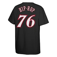 Youth Mitchell & Ness  Black Philadelphia 76ers Hip Hop T-Shirt