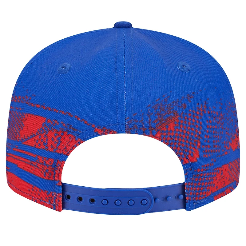 Casquette Snapback Tip-Off 9FIFTY Philadelphia 76ers New Era Royal pour jeunes