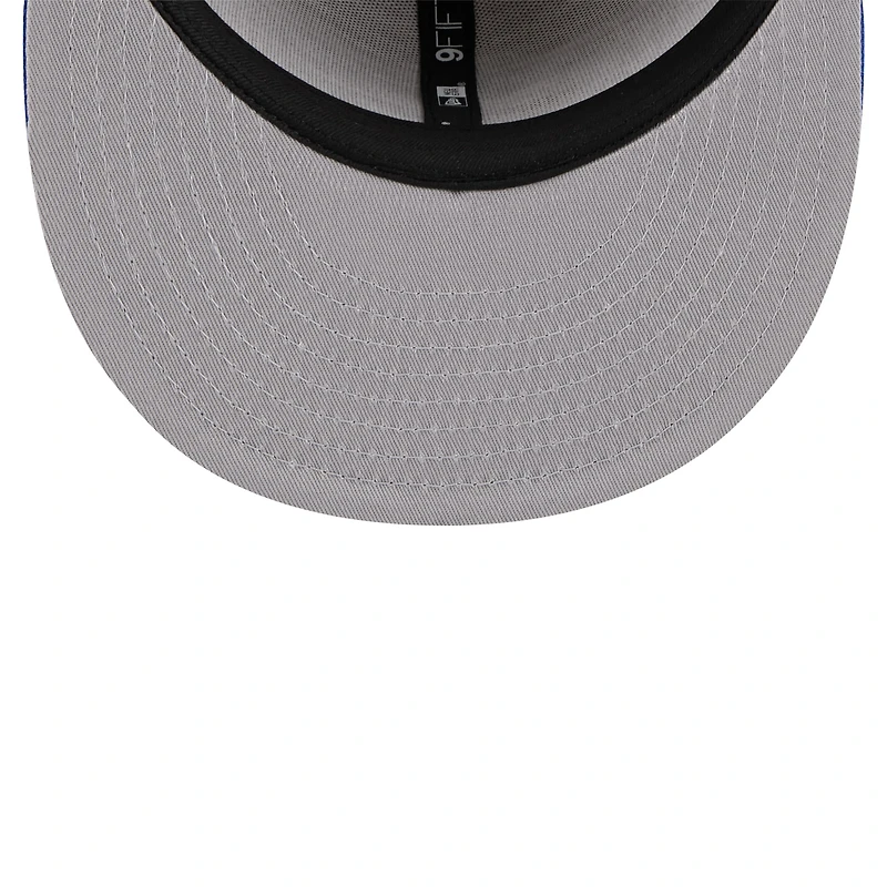 Casquette Snapback 9FIFTY Snapback New Era Tan/Royal Philadelphia 76ers 2024 NBA Draft pour jeune