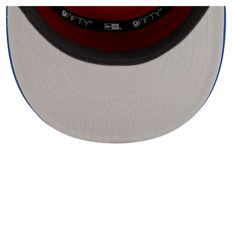 Youth New Era  White/Blue Philadelphia 76ers 2025 NBA Tip Off Split Panel 9FIFTY Snapback Hat