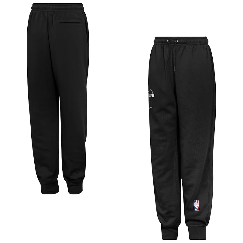 Youth Nike Black Philadelphia 76ers Club Fleece Practice Jogger Pants