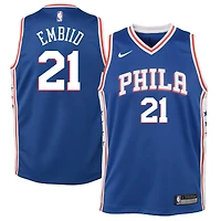 Enfant Nike Joel Embiid Royal Philadelphia 76ers Swingman - Maillot Icon Edition