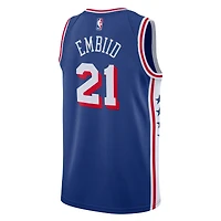 Maillot Nike Joel Embiid Royal Philadelphia 76ers Swingman pour jeune - Édition Icon