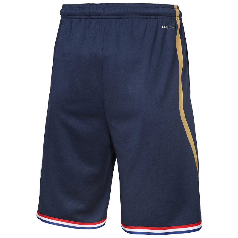 Short de performance Swingman Nike bleu marine Philadelphia 76ers 2025/26 City Edition pour jeunes