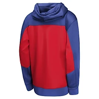 Youth Nike Royal/Red Philadelphia 76ers Authentic On-Court Showtime Performance Full-Zip Hoodie
