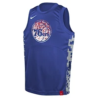 Youth Nike  Royal Philadelphia 76ers Courtside Starting Five Team Jersey