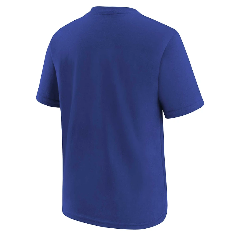 Youth Nike Royal Philadelphia 76ers Essential Asbury Block - T-Shirt