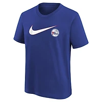 T-shirt Nike Royal Philadelphia 76ers Swoosh pour jeune