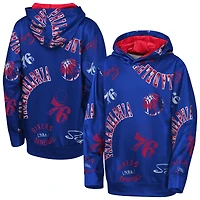 Youth Outerstuff  Royal Philadelphia 76ers Moving Violation Hoodie