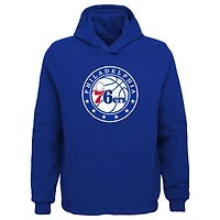 Youth Outerstuff Royal Philadelphia 76ers Primary Logo Pullover Hoodie