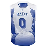 Youth Outerstuff Tyrese Maxey Royal Philadelphia 76ers Hometown Fashion Jersey