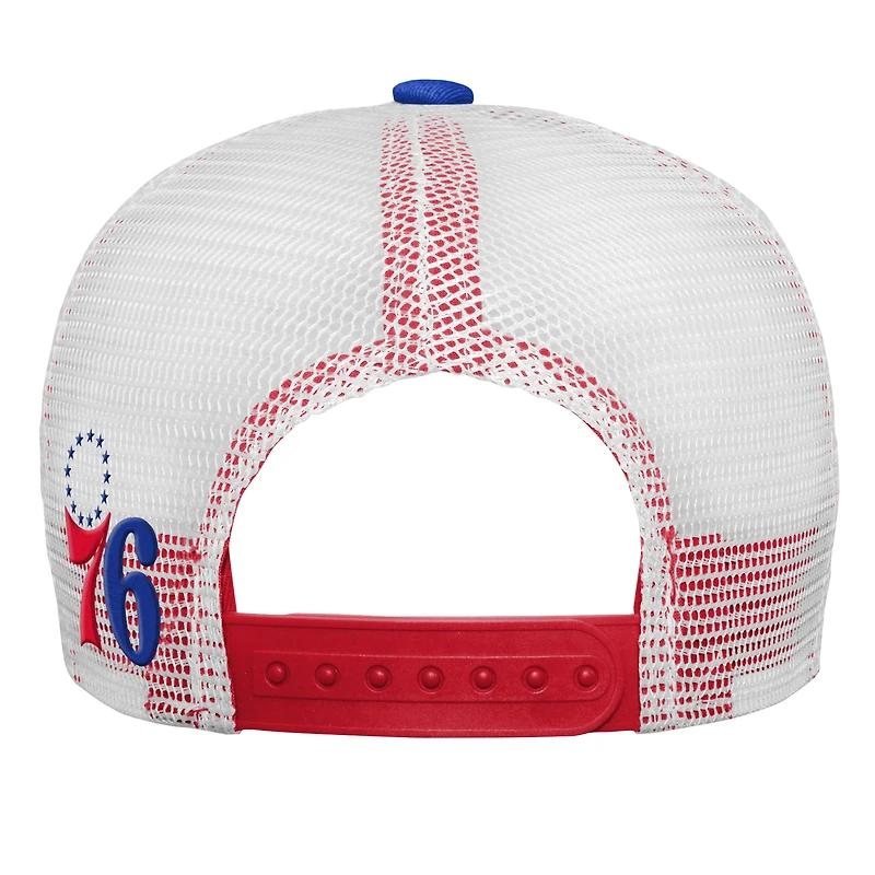 Youth Red/Royal Philadelphia 76ers Santa Cruz Tie-Dye - Casquette snapback