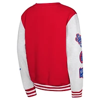 Youth Red Philadelphia 76ers Star Treatment Pullover Sweatshirt