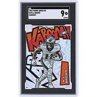 A.J. Brown Philadelphia Eagles 2022 Panini Absolute Kaboom Case Hit #K29 SGC Authenticated 9 Card