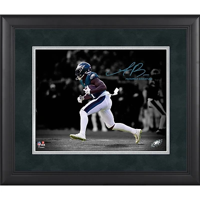 Photographie encadrée de 11" x 14 " de la signature fac-similé d'AJ Brown des Philadelphia Eagles