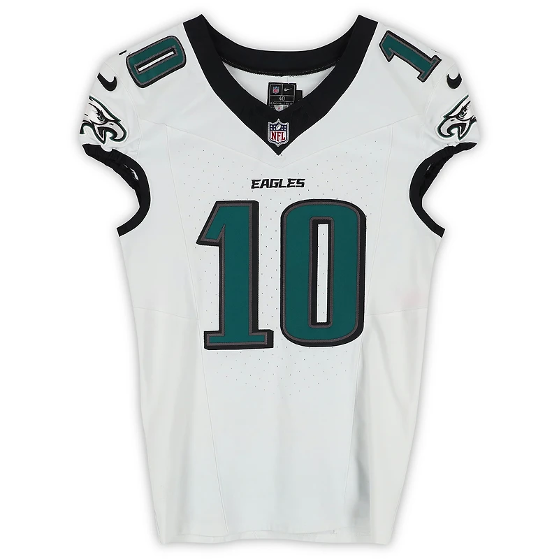 Braden Mann Philadelphia Eagles Game-Used #10 White Jersey vs. Green Bay Packers on November 10, 2025