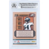 Carte de recrue autographiée de Brandon Graham (Philadelphia Eagles), série Panini Playoff Contenders 2010, prétendant au titre de recrue de l'année, numéro 24 Beckett, authentifiée par Fanatics Witnessed (note 9/10).