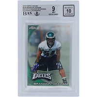 Brandon Graham Philadelphia Eagles Carte de recrue 9/10 authentifiée autographiée Topps Chrome #C56 Beckett Fanatics 2010