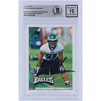 Brandon Graham Philadelphia Eagles Carte de recrue 2010 Topps #172 Beckett autographiée et authentifiée par les fanatiques