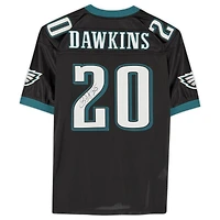 Maillot authentique noir Mitchell & Ness autographié par Brian Dawkins des Eagles de Philadelphie