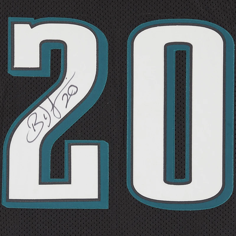 Maillot authentique noir Mitchell & Ness autographié par Brian Dawkins des Eagles de Philadelphie