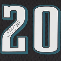 Maillot authentique noir Mitchell & Ness autographié par Brian Dawkins des Eagles de Philadelphie