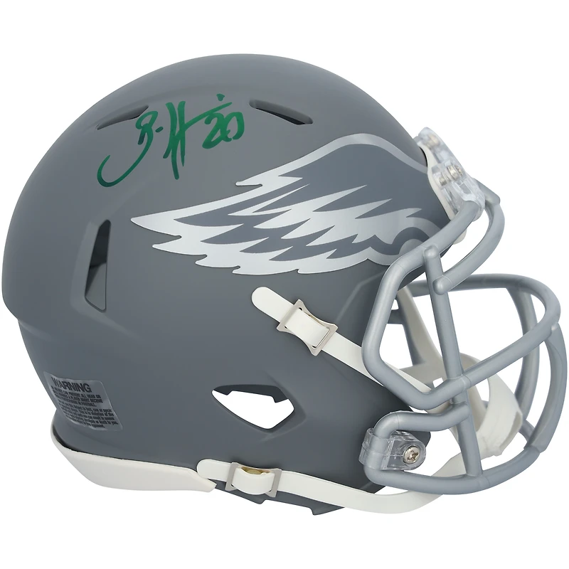Brian Dawkins Philadelphia Eagles Autographed Riddell Slate Speed Mini Helmet