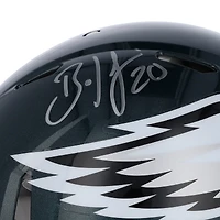 Casque authentique Riddell Speed ​​autographié par Brian Dawkins Philadelphia Eagles