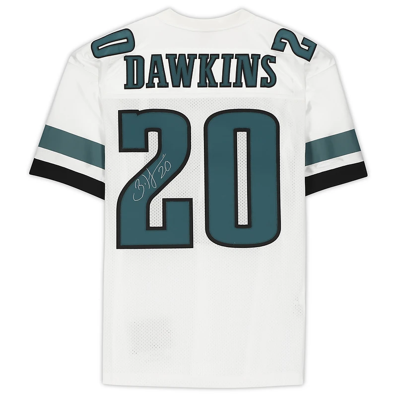 Brian Dawkins Philadelphia Eagles Autographed White Mitchell & Ness Authentic Jersey