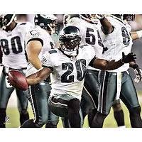 Photographie de célébration non signée Brian Dawkins avec les Philadelphia Eagles