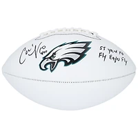 Ballon de football Franklin White Panel autographié par Carli Lloyd des Philadelphia Eagles de l'USWNT avec inscriptions multiples - Édition limitée à 10 exemplaires