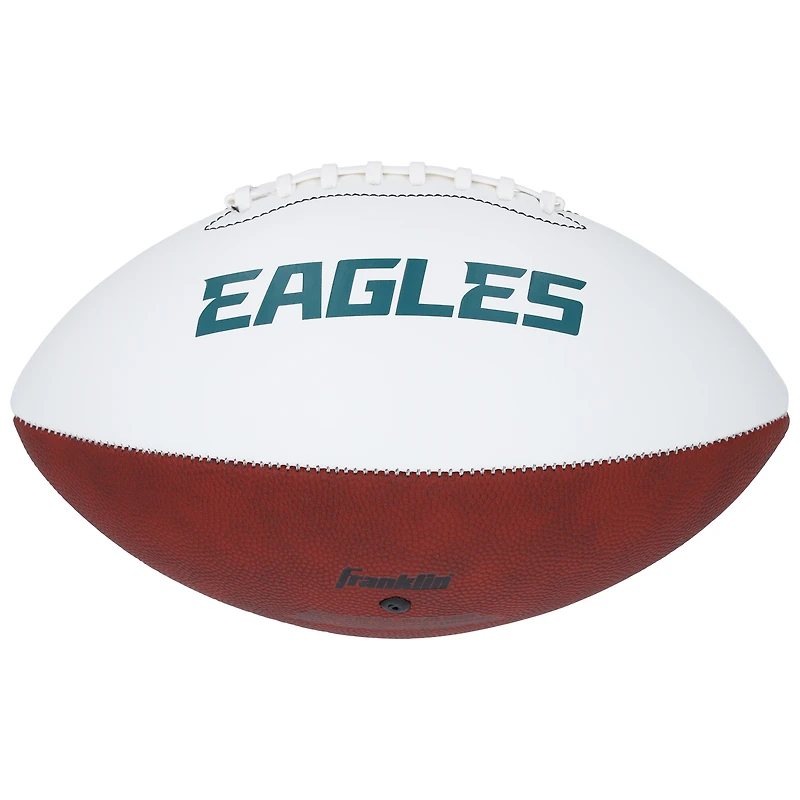 Ballon de football Franklin White Panel autographié par Carli Lloyd des Philadelphia Eagles de l'USWNT avec inscriptions multiples - Édition limitée à 10 exemplaires