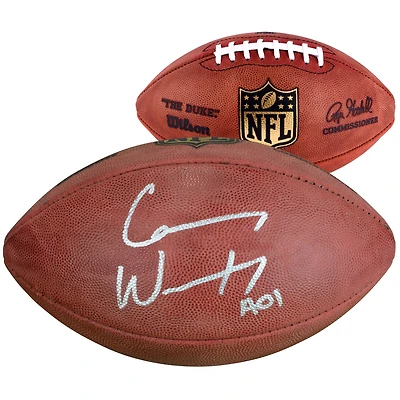 Carson Wentz Philadelphia Eagles Autographed Wilson Duke Full Color Pro Football