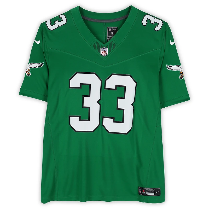 Cooper DeJean Philadelphia Eagles Autographed Kelly Green Nike Limited Jersey