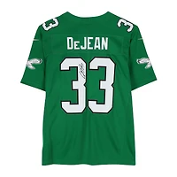 Cooper DeJean Philadelphia Eagles Autographed Kelly Green Nike Limited Jersey