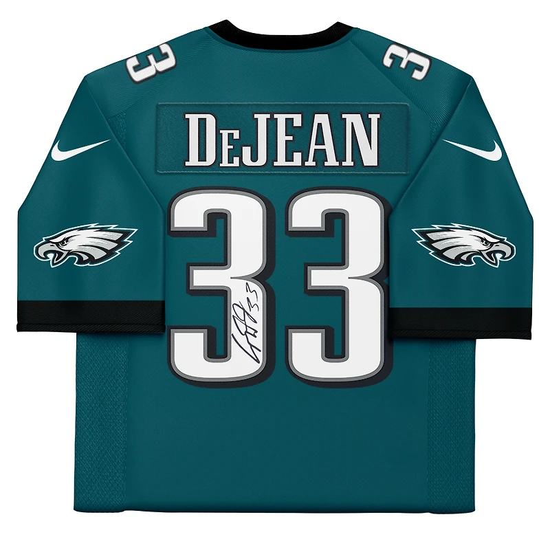 Cooper DeJean Philadelphia Eagles Autographed Midnight Green Nike Game Jersey