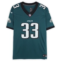 Maillot Nike Vapor F.U.S.E. vert nuit dédicacé par Cooper DeJean des Philadelphia Eagles