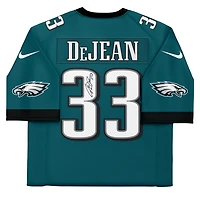 Cooper DeJean Philadelphia Eagles Autographed Midnight Green Nike Vapor F.U.S.E. Limited Jersey
