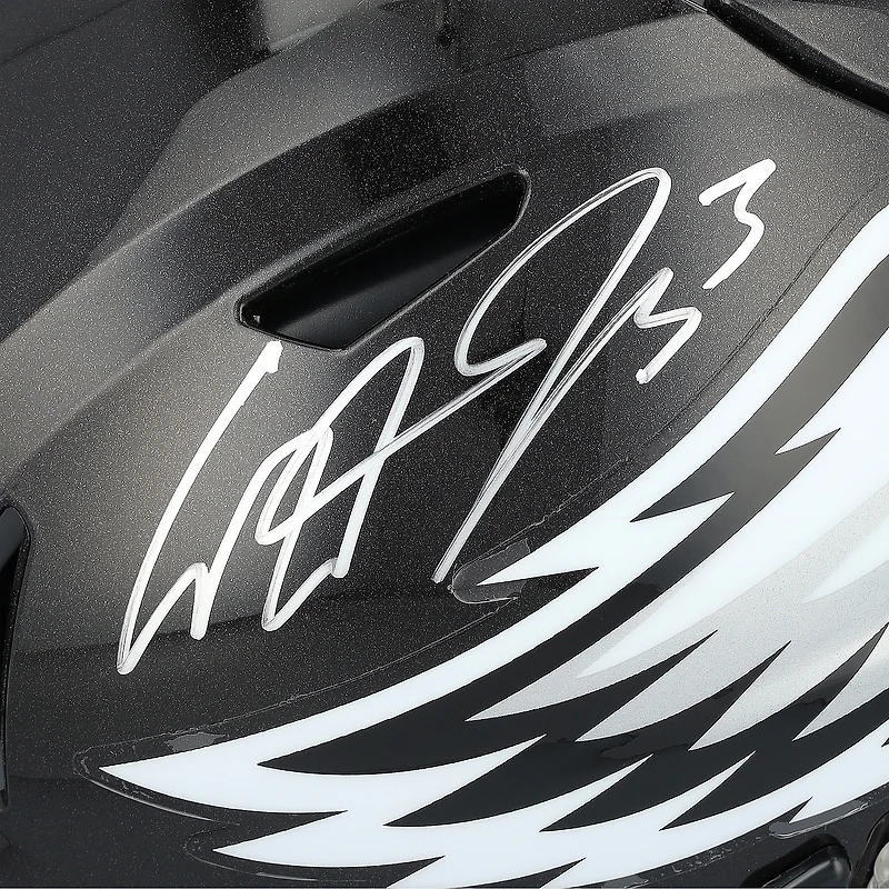 Cooper DeJean Philadelphia Eagles Autographed Riddell Black Alternate Speed Flex Authentic Helmet