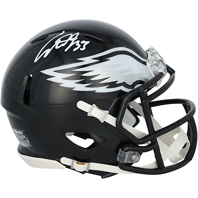Mini-casque Riddell noir Alternate Speed autographié par Cooper DeJean des Eagles de Philadelphie