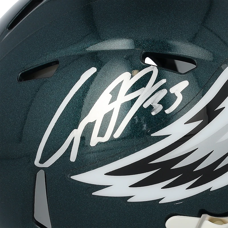 Cooper DeJean Philadelphia Eagles Autographed Riddell OVO Speed Mini Helmet  