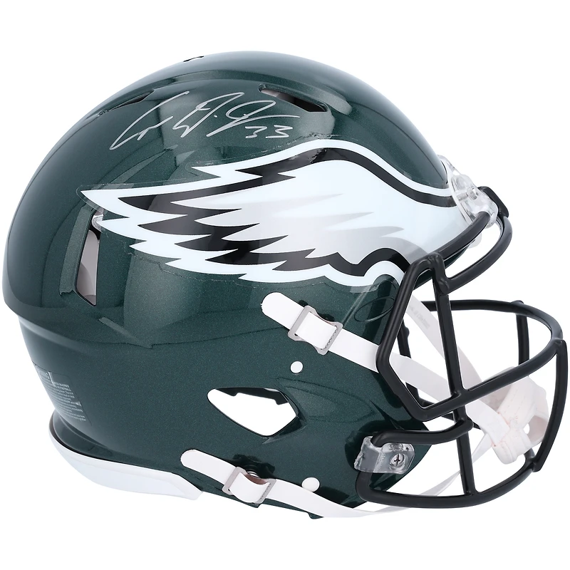 Cooper DeJean Philadelphia Eagles Autographed Riddell Speed Authentic Helmet