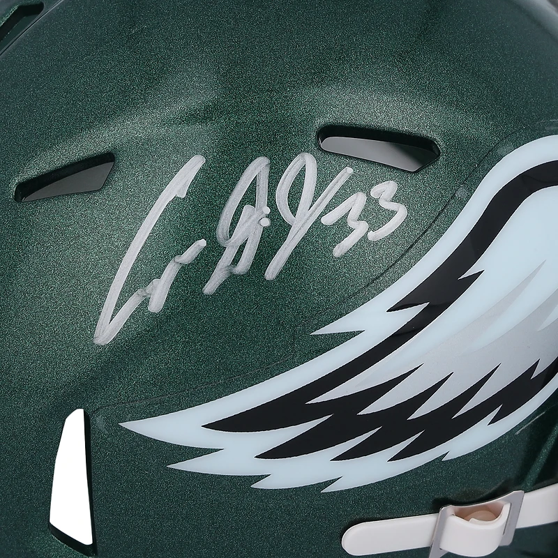 Cooper DeJean Philadelphia Eagles Autographed Riddell Speed Mini Helmet