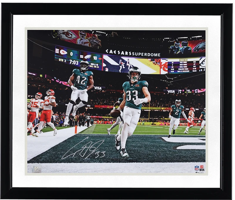 Cooper DeJean Philadelphia Eagles Autographed Super Bowl LIX Champions 16" x 20" Photograph